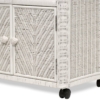 Santa-Cruz-low tv stand-cabinet--Wicker-detail-feet-Tropical-white-finish