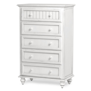 Monaco-5-drawer-chest-in-distressed-white-finish-for-white-bedroom-furniture