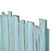 Picket-fence-distressed-blue-coastal-headboard-with-a-tropical-look