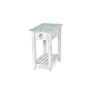 Picket-Fence-coastal-distressed-blue-chairside-table
