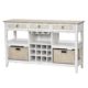 Captiva-Island-casual-distressed-sideboard-with-wine-rack-and-fabric