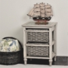 Island-Breeze-woven-2-basket-storage-Gray-Tropical-distressed-white-brown-finish